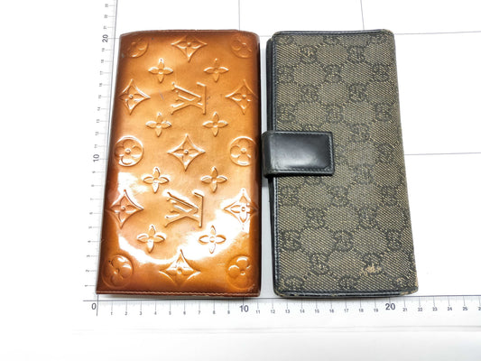 LOUIS VUITTON Gucci/Louis Vuitton Wallet Set Wallet