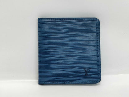 LOUIS VUITTON Epi Bi-fold Wallet Wallet Blue Wallet