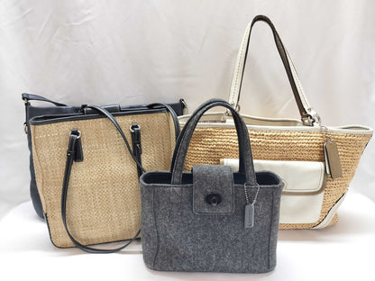 COACH Basket/Canvas Bag *4 Shoulder Bag