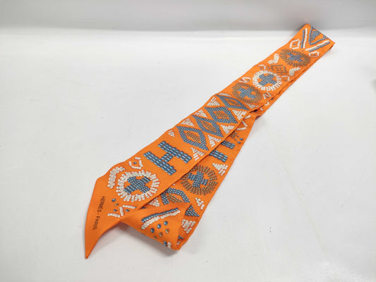 HERMES Twilly Orange Other Accessories