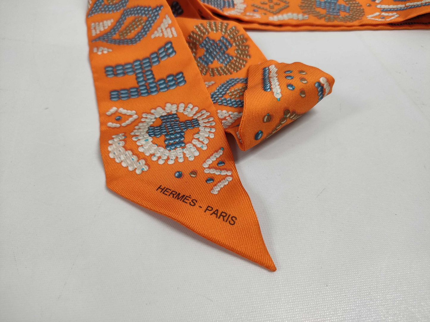 HERMES Twilly Orange Other Accessories