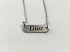 Dior logo plate necklace necklace