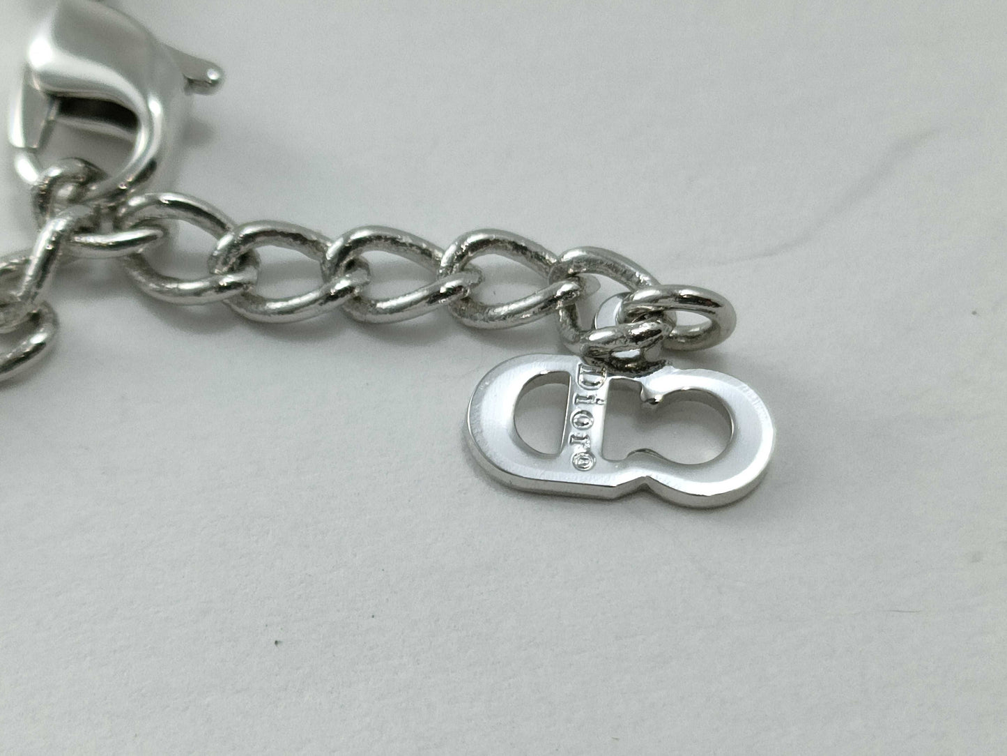 Dior logo plate necklace necklace