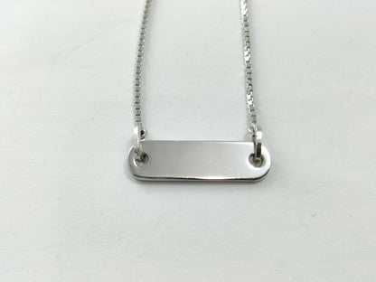 Dior logo plate necklace necklace
