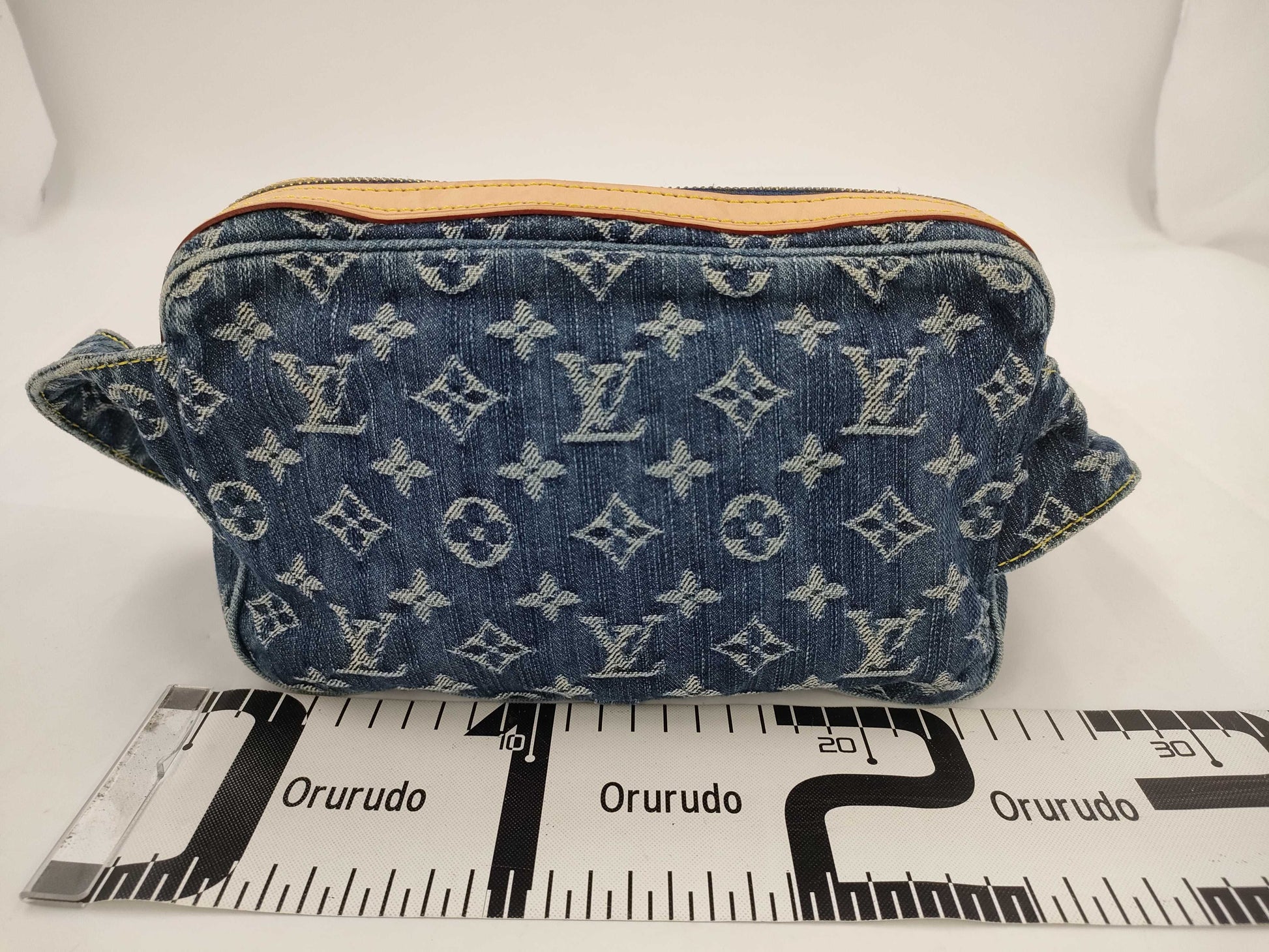 LOUIS VUITTON Denim Bum Bag Waist Bag