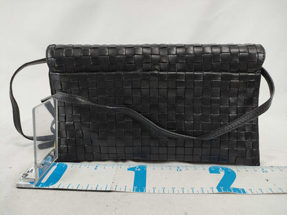 BOTTEGA VENETA Intrecciato Shoulder Bag, Black, Vintage Shoulder Bag