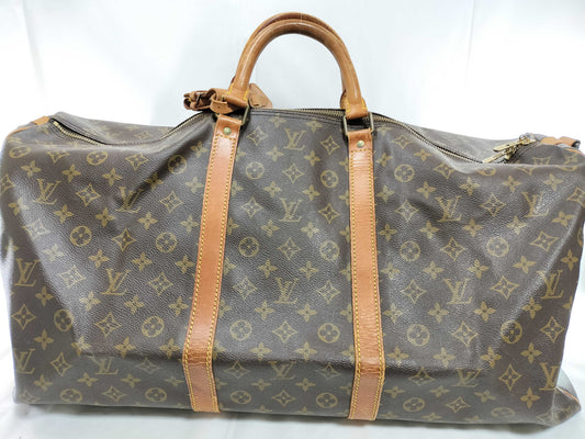 LOUIS VUITTON Monogram M41412 Keepall Bandouliere 60 Boston Bag