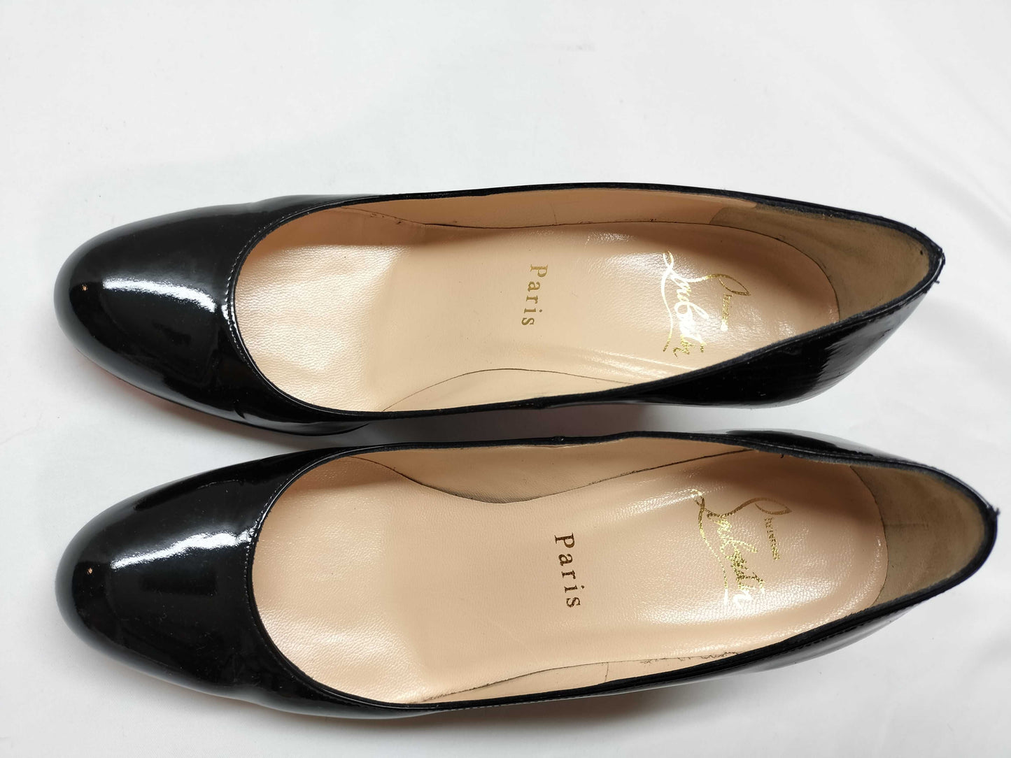 Christian Louboutin heeled patent leather pumps