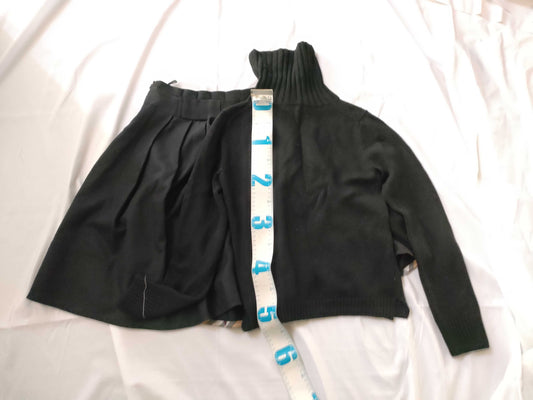 BURBERRY Blue Label Check Knit Skirt Black Top