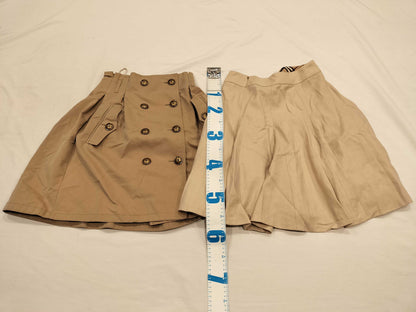 BURBERRY Blue Label Checkered Skirt/Metal Button Skirt