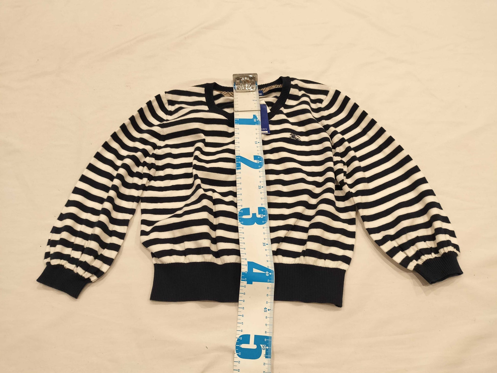 BURBERRY Blue Label Border Cardigan with Tag