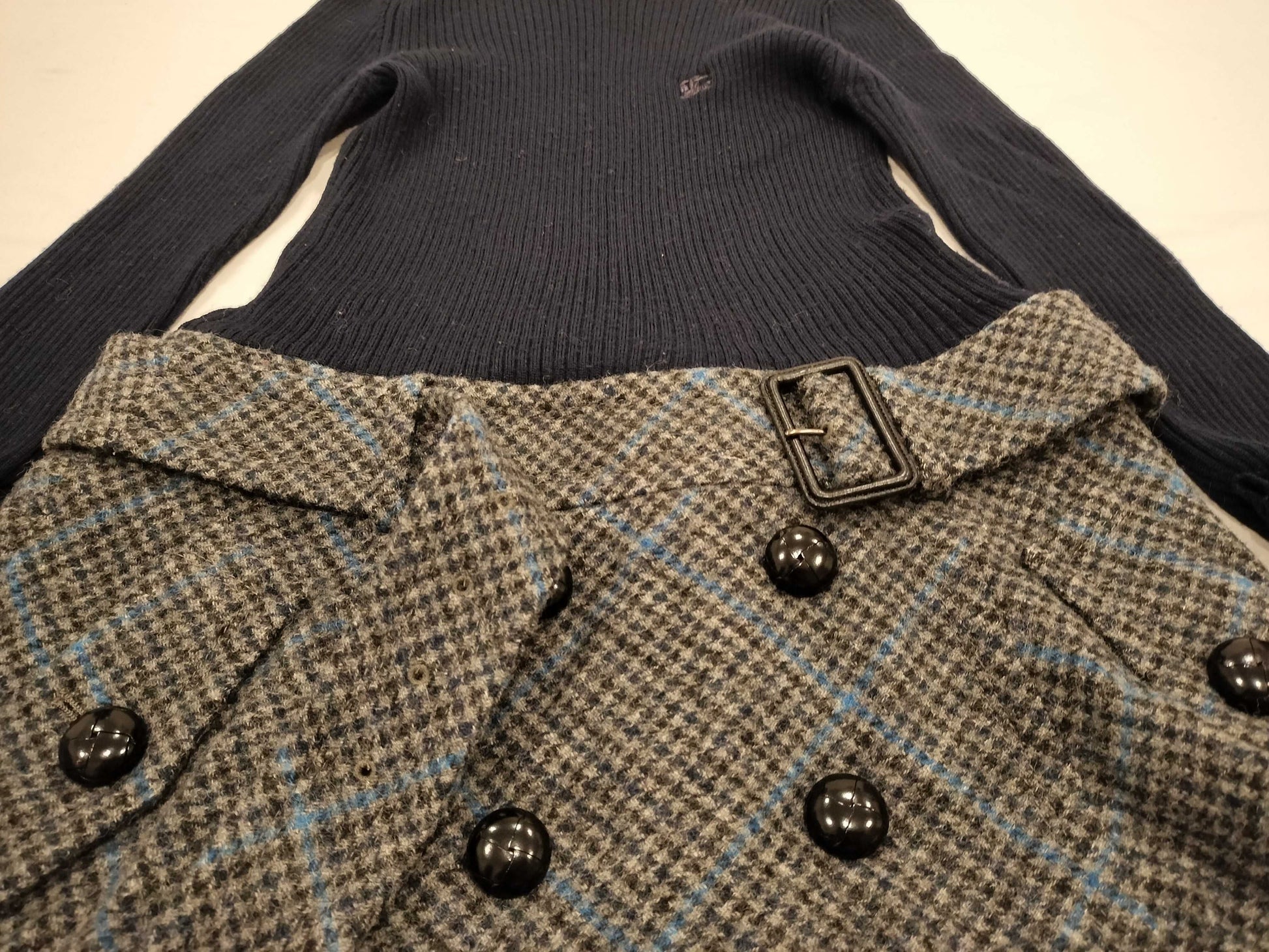 BURBERRY Blue Label Check Knit Dress