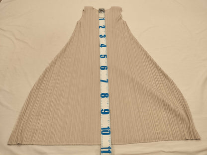 ISSEY MIYAKE Pleats Please/Dress/Cream Deformed Dress