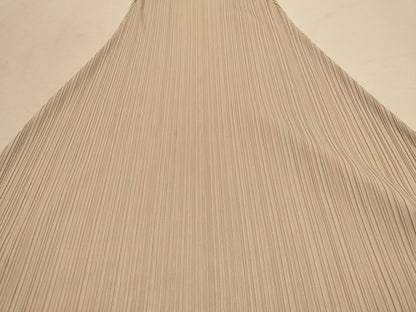 ISSEY MIYAKE Pleats Please/Dress/Cream Deformed Dress