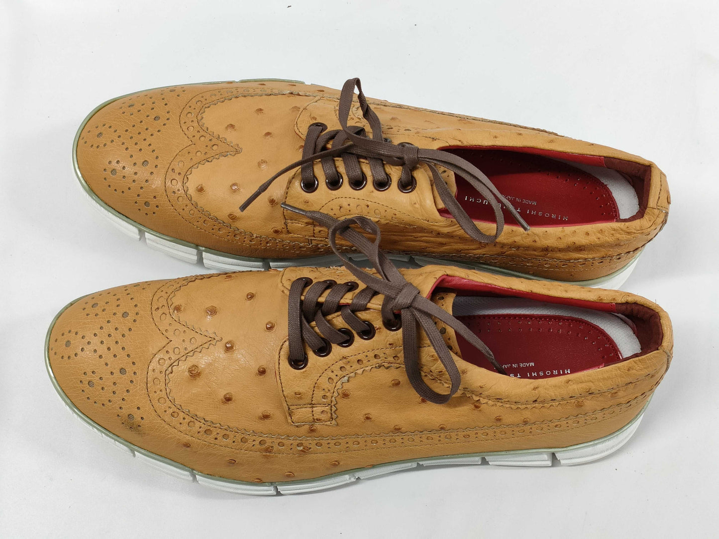 HIROSHI TSUBOUCHI Ostrich Sneakers