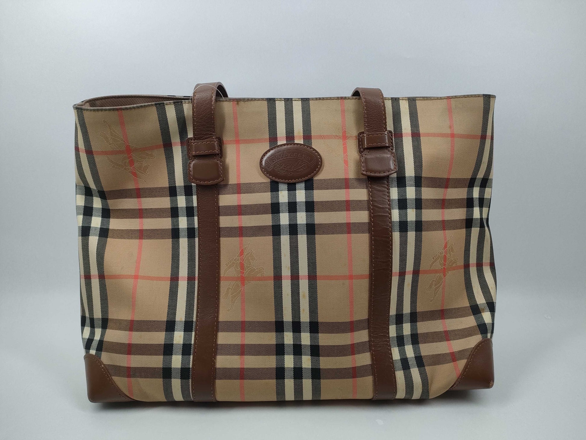 Burberrys Check Tote Bag