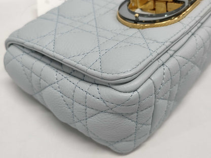 Dior Caro/Small/Shoulder/Lamb Leather Shoulder Bag