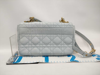 Dior Caro/Small/Shoulder/Lamb Leather Shoulder Bag