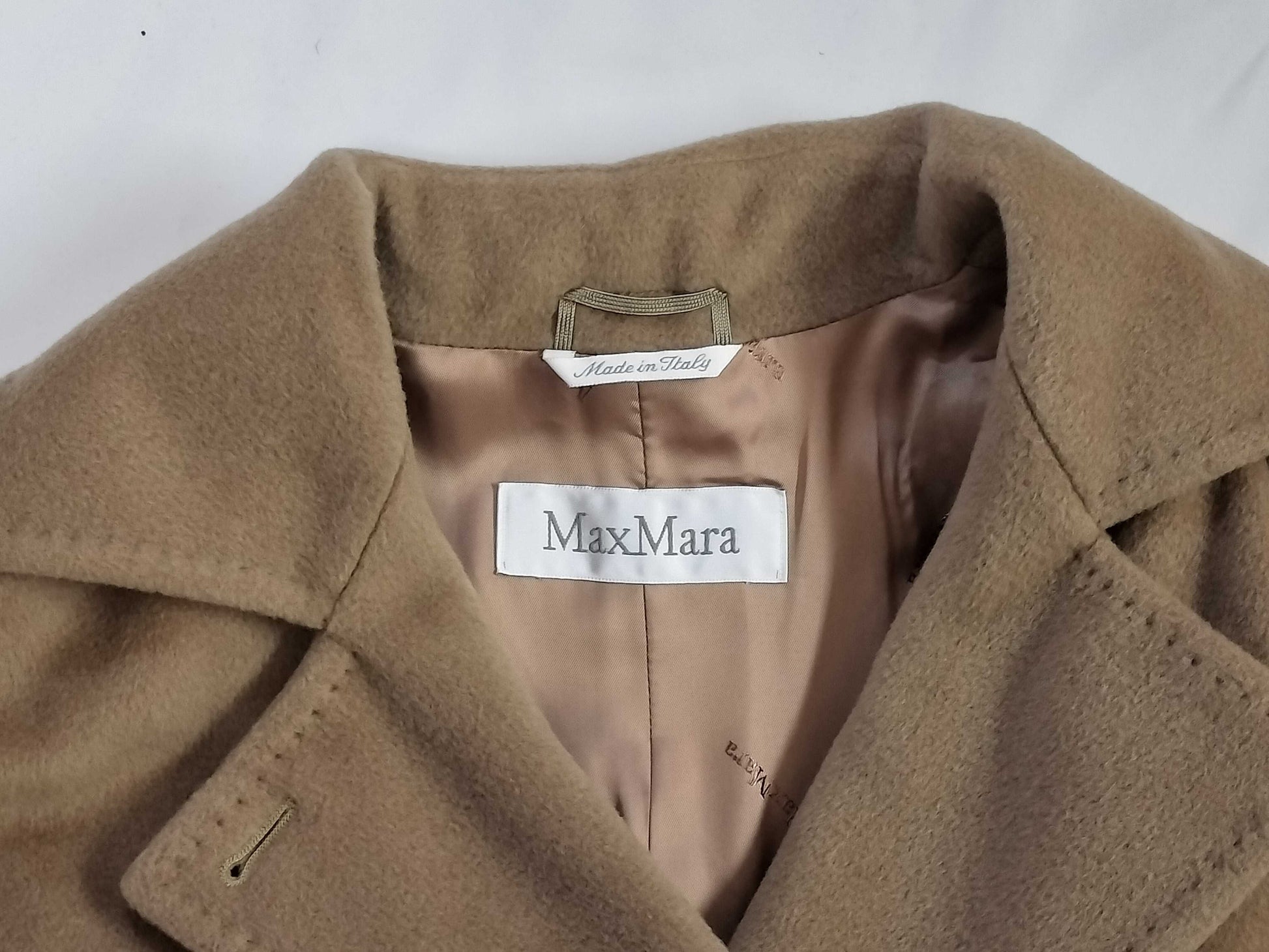 Max Mara Long Wool Coat, Size 38