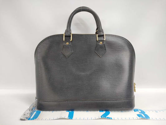 LOUIS VUITTON Epi Alma PM Noir Handbag