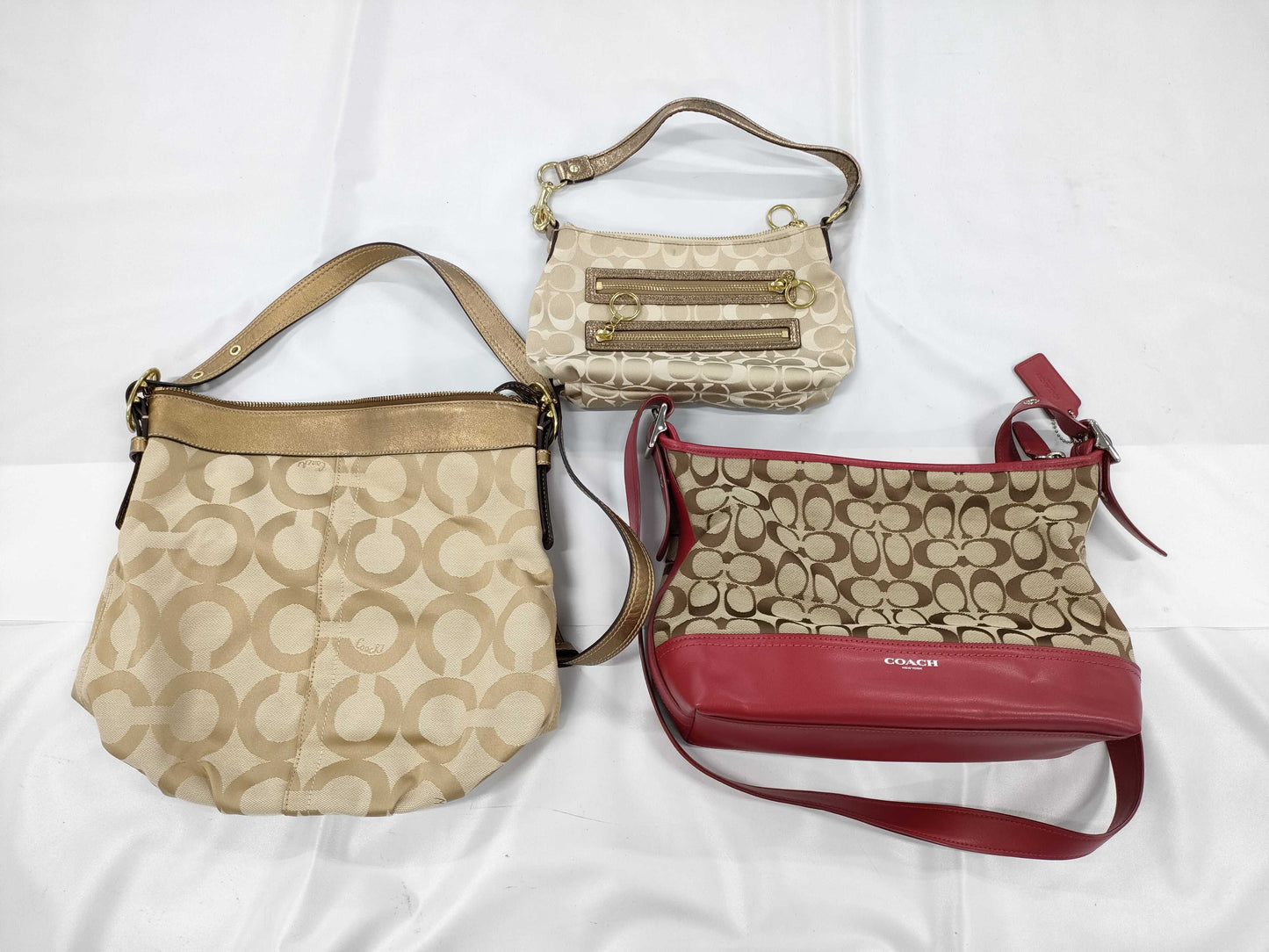 COACH Signature 3-Piece Shoulder Bag Set