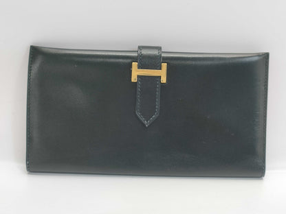 HERMES Calf Bearn Wallet