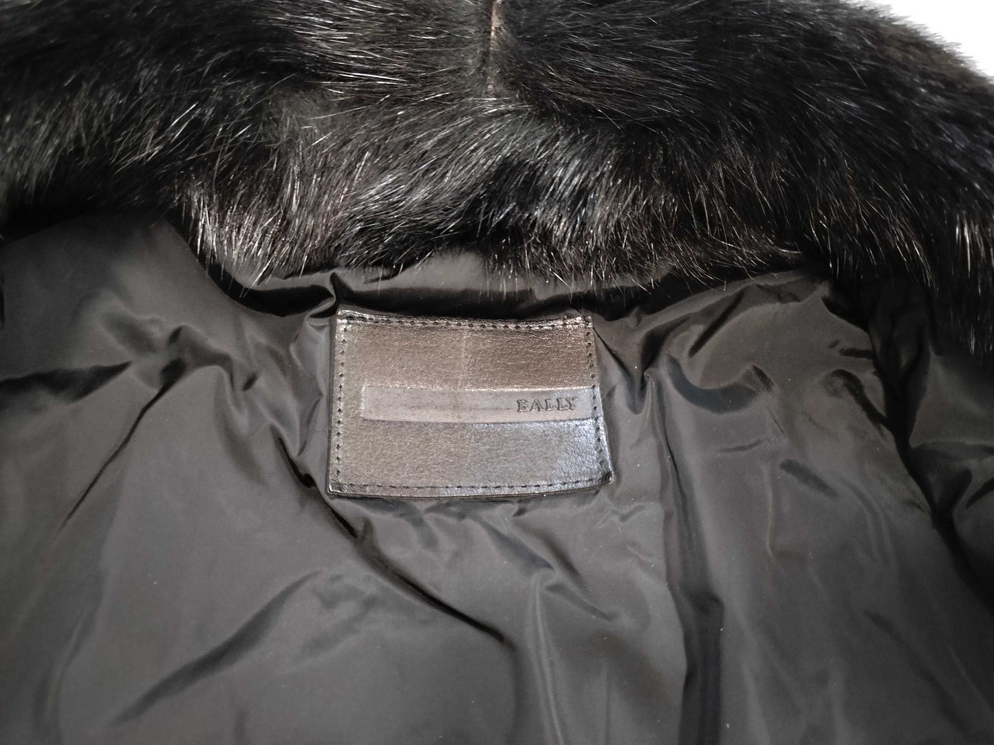 BALLY Lamb Jacket Men's Fur Neck Jacket