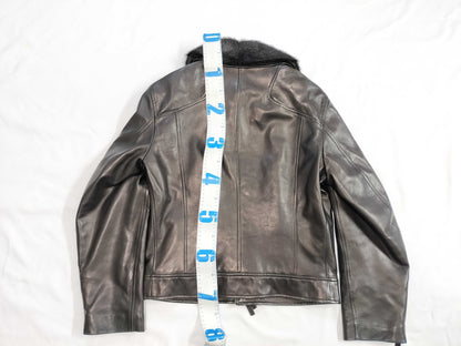 BALLY Lamb Jacket Men's Fur Neck Jacket