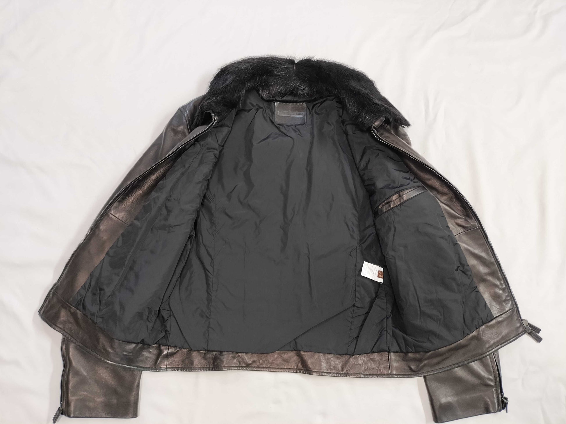 BALLY Lamb Jacket Men's Fur Neck Jacket