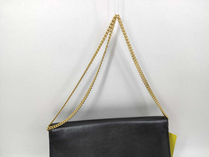 Dior Vintage GD Chain Black Shoulder Bag