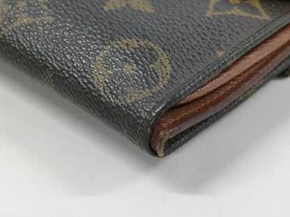 LOUIS VUITTON Monogram w-Hook Wallet Wallet