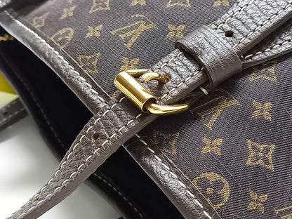 LOUIS VUITTON Monogram Minilan M95226 Bucket PM Tote Bag with Pouch
