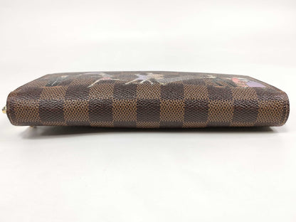 LOUIS VUITTON Damier Zippy Wallet with Illustration Print