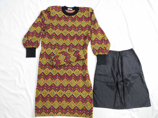 Yves Saint Laurent all-over print knit dress