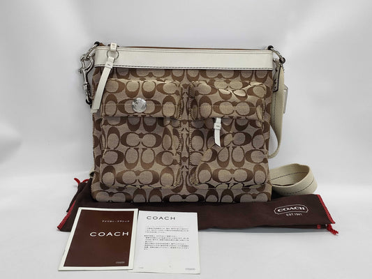 COACH Signature Canvas Shoulder Bag