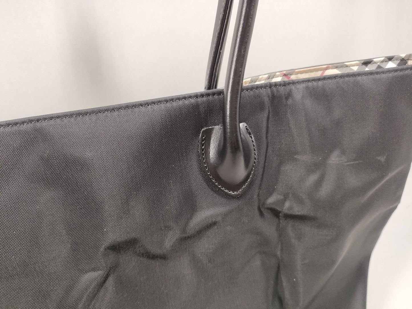 BURBERRY Blue Label Blue Label Handbag Plaid Tote Bag