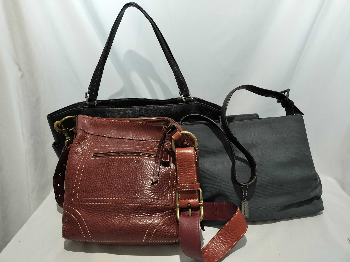 COACH 7412/10399/F23284/Leather and nylon 3-piece shoulder bag