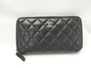 CHANEL Lambskin Round Zip Wallet