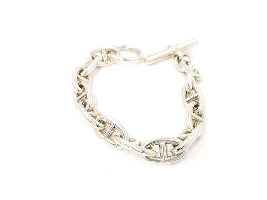 HERMES Chaine GM 13-link SV925 72.9g Bracelet/Bangle