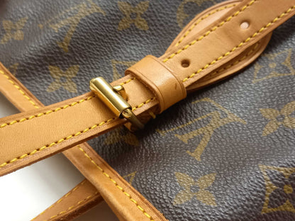 LOUIS VUITTON Monogram Bucket PM Tote Bag with Pouch