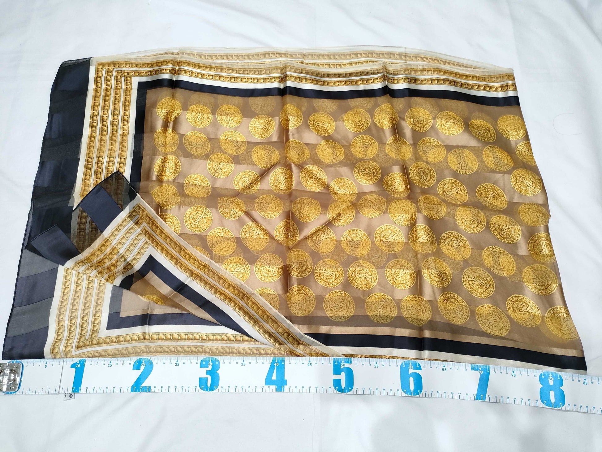 Yves Saint Laurent Logo Scarf Yellow Scarf