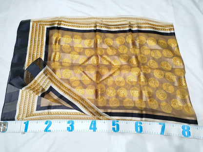 Yves Saint Laurent Logo Scarf Yellow Scarf