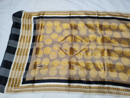Yves Saint Laurent Logo Scarf Yellow Scarf