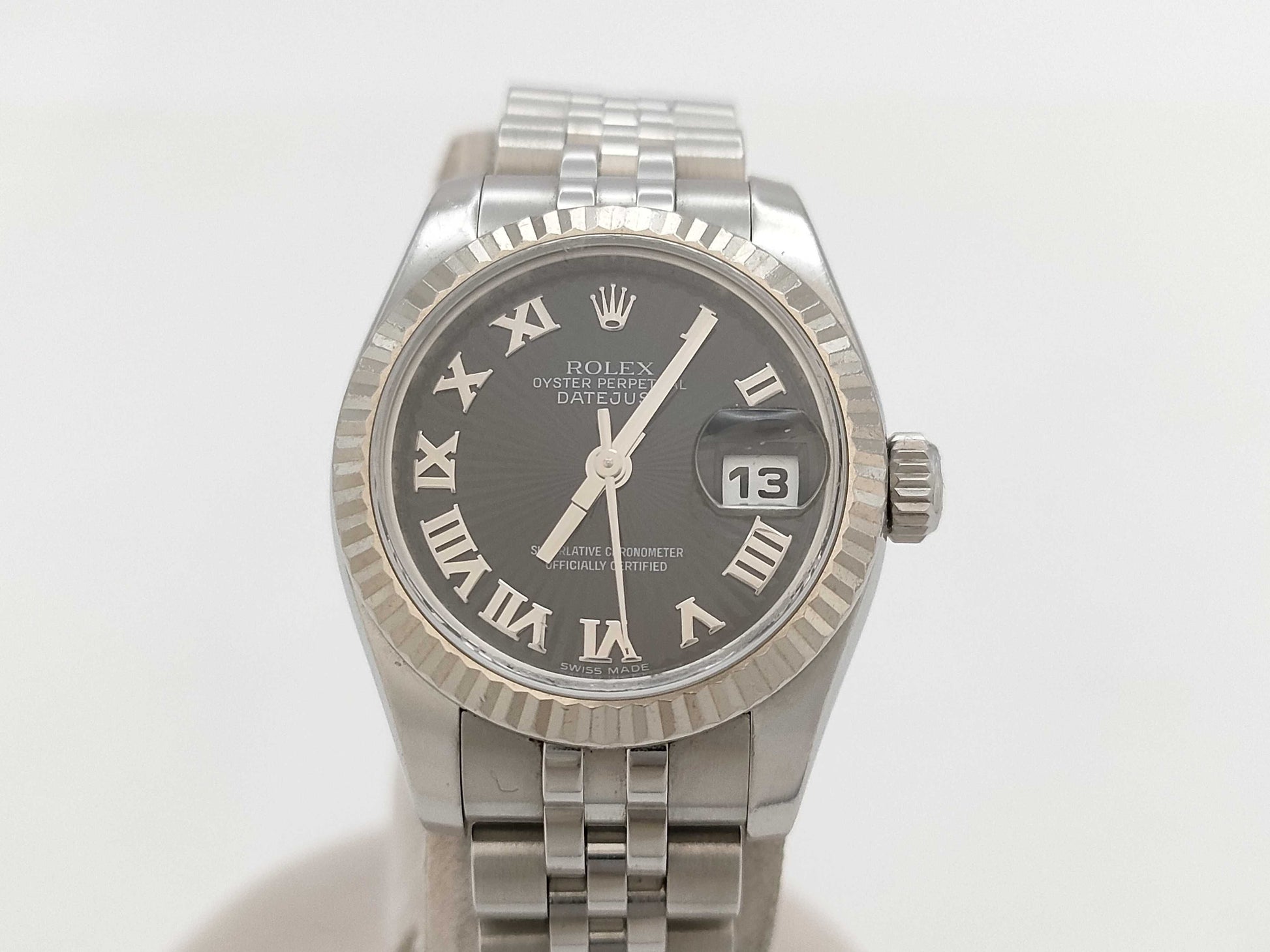ROLEX 179174 Z314742 Black Sunbeam Women's Watch