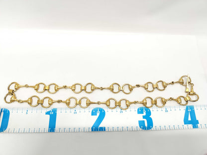 GUCCI 3. T★Gucci Horsebit Chain Belt Old Gucci Other Accessories