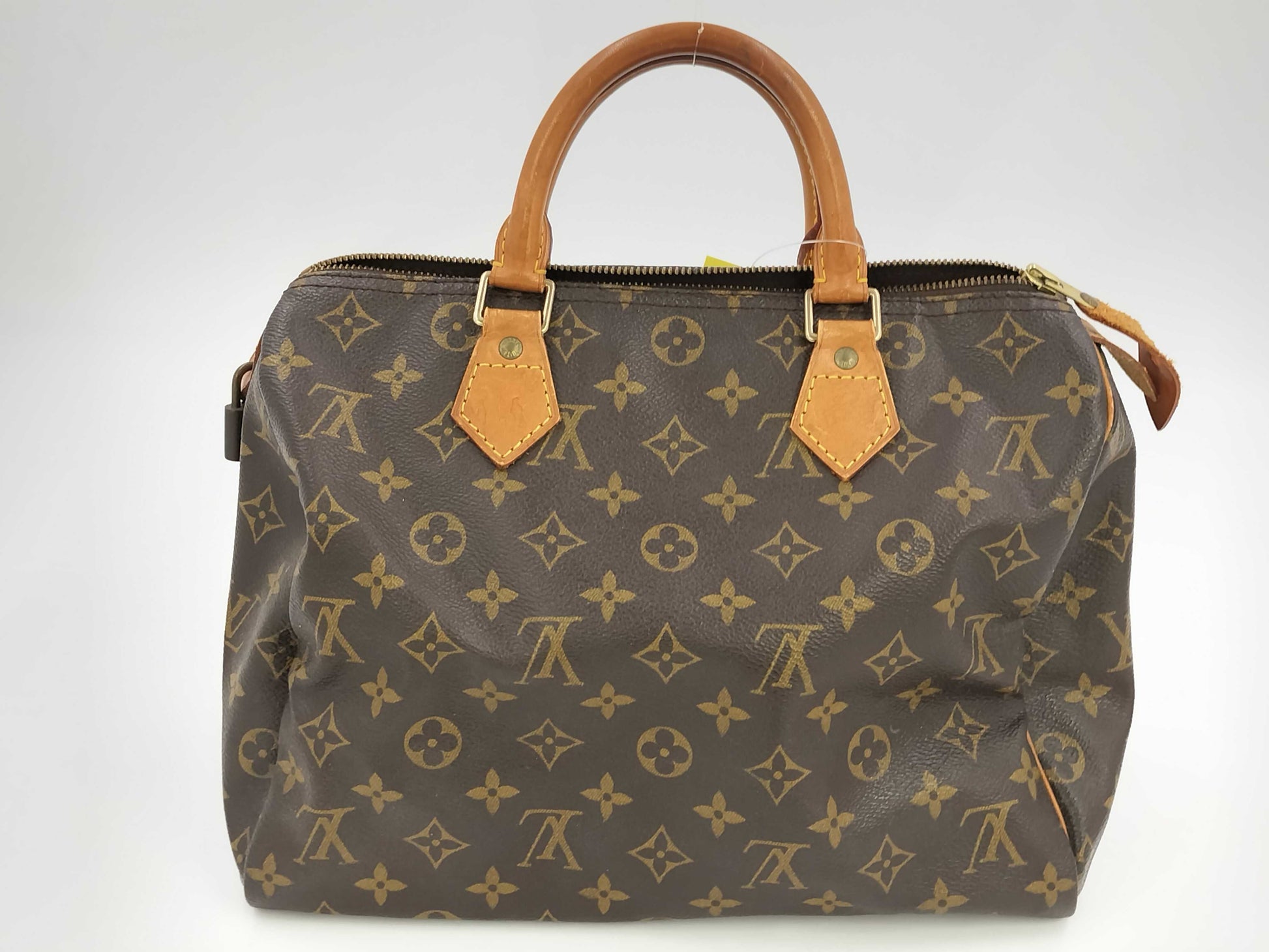 LOUIS VUITTON Monogram M41108 Speedy 30 Handbag with Cadena