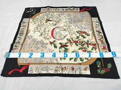 HERMES Carré 90 Neige d'Antan Last Year's Snow Scarf