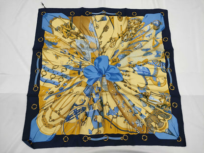 HERMES Carré 90 Soleil de Soie Silk Sun Scarf