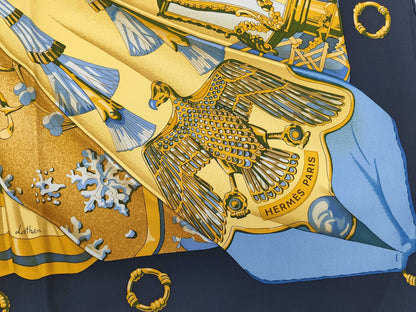HERMES Carré 90 Soleil de Soie Silk Sun Scarf