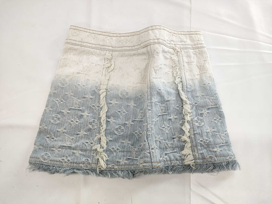 LOUIS VUITTON Kids Skirt Monogram Denim Skirt